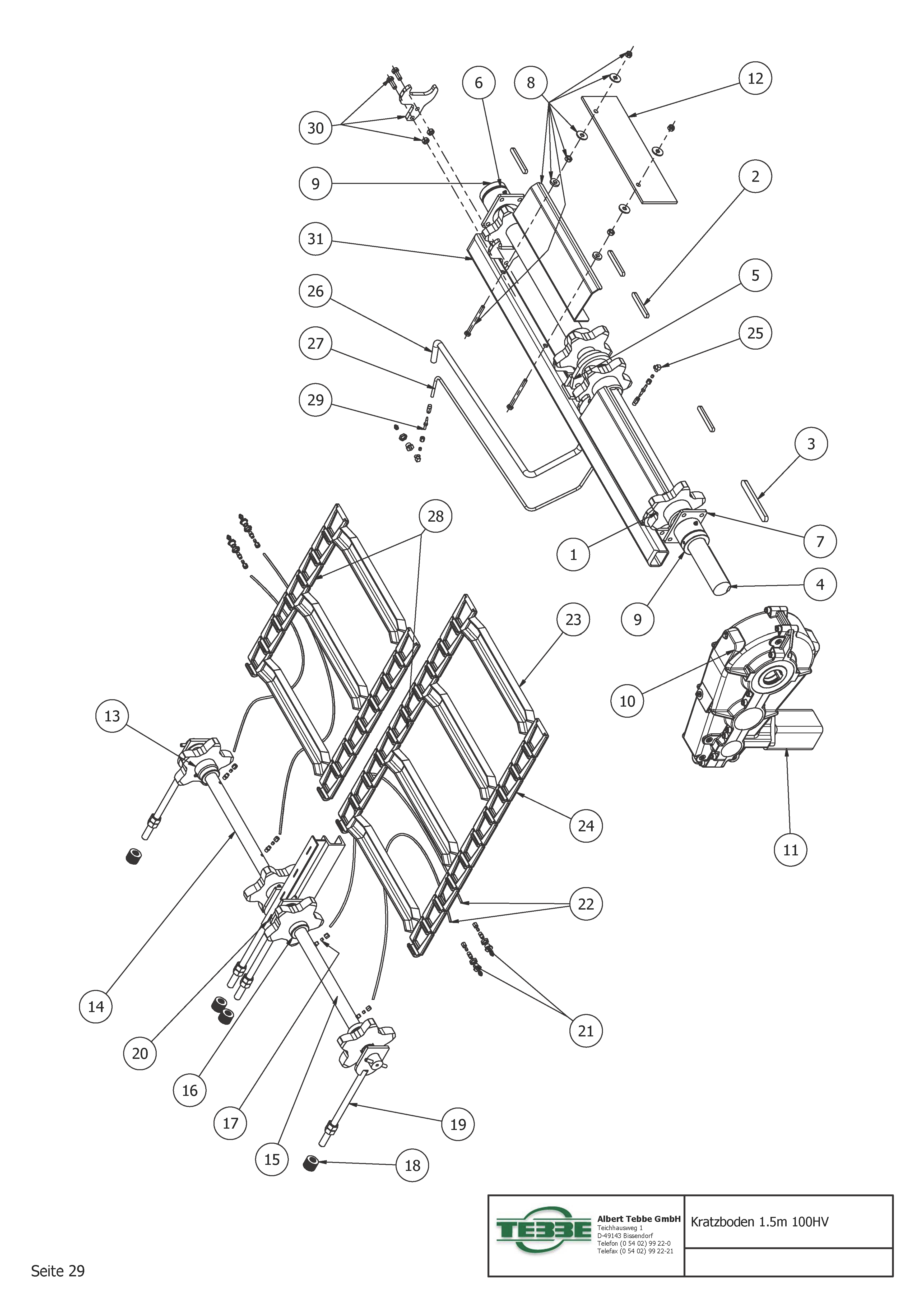 Bodemketting 1.5m 100HV